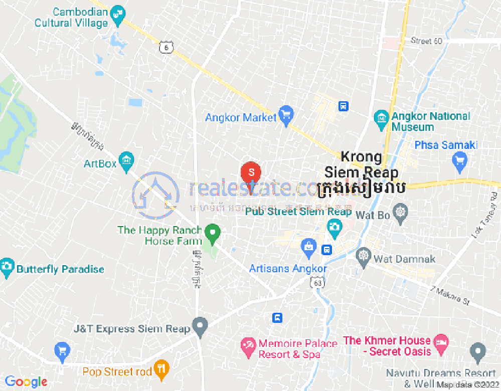 Mapa: Svay Dankum, Siem Reap
