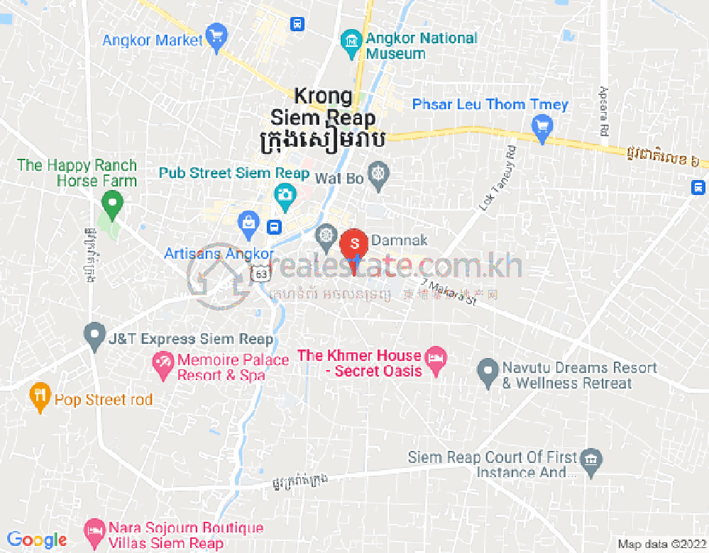 Mapa: Sala Kamraeuk, Siem Reap