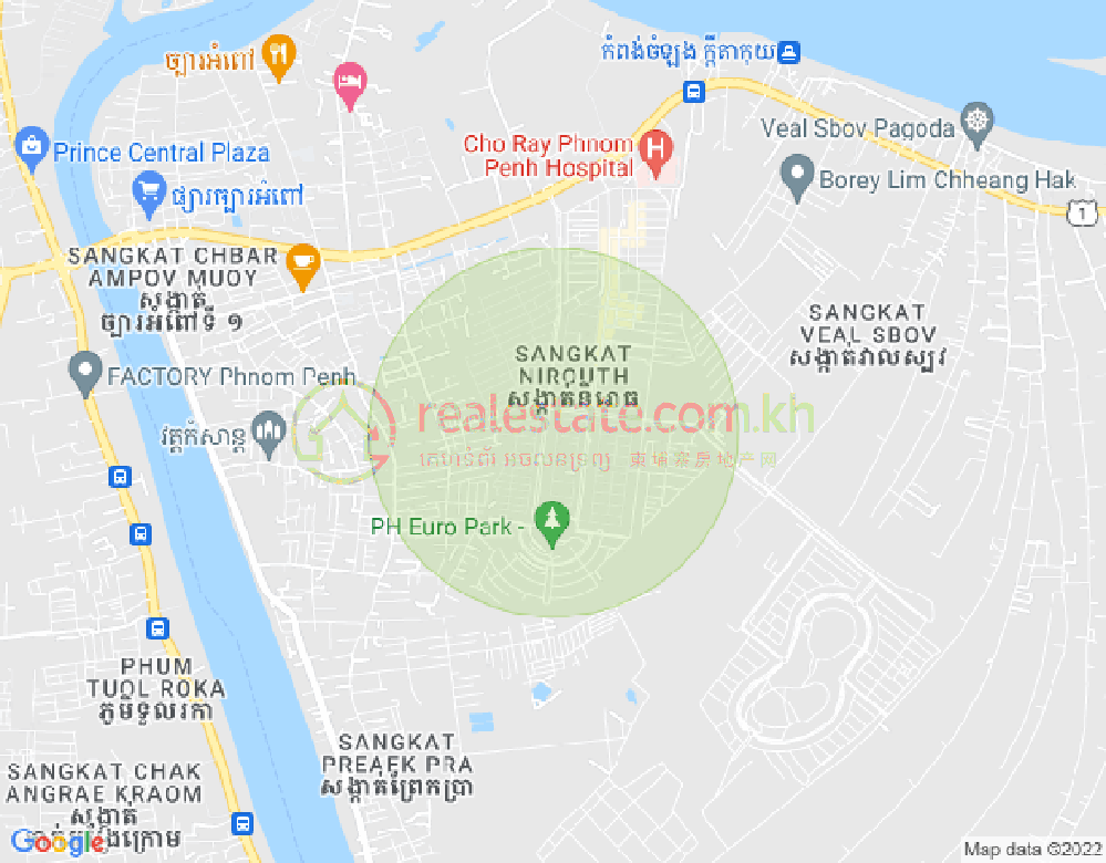 Carte de Nirouth, Chbar Ampov, Phnom Penh