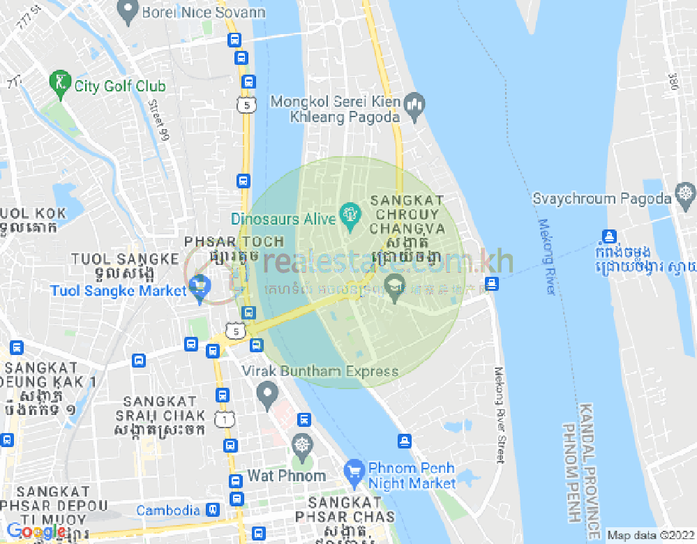 水净华区, 金边地图