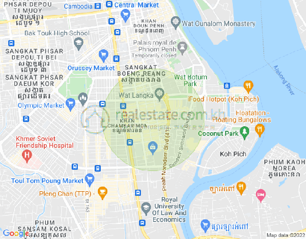 ផែនទី បឹងកេងកង១, បឹងកេងកង, ភ្នំពេញ