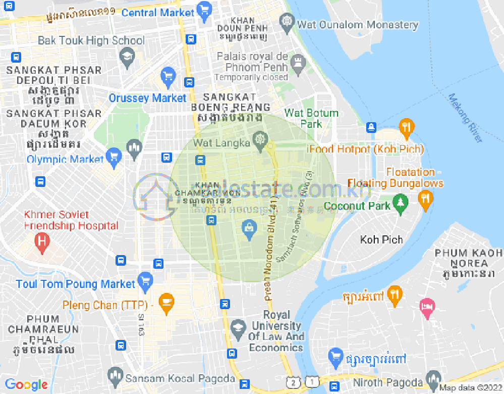 ផែនទី បឹងកេងកង១, បឹងកេងកង, ភ្នំពេញ