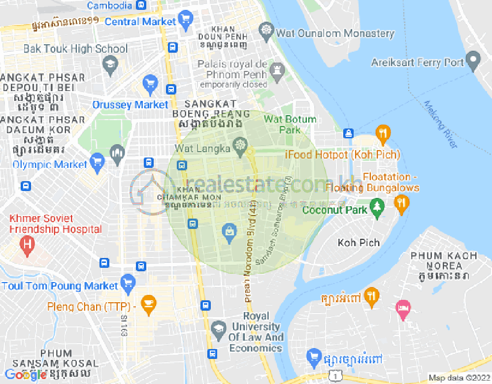 ផែនទី បឹងកេងកង១, បឹងកេងកង, ភ្នំពេញ
