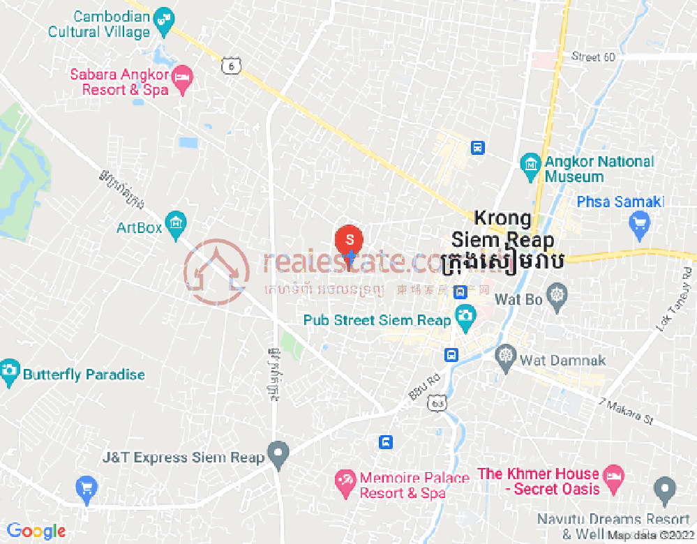 Mapa: Svay Dankum, Siem Reap