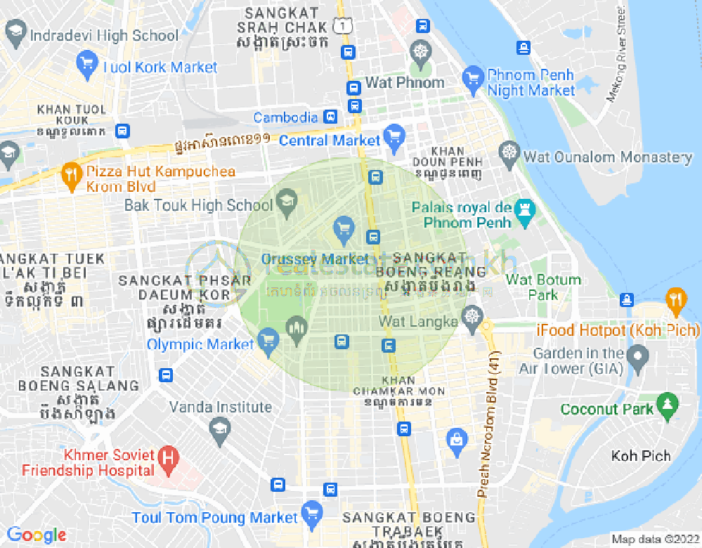 Boeung Prolit分区, 马卡拉区, 金边地图