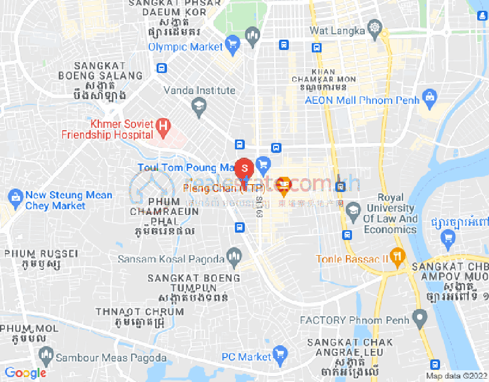朱德奔1分区, 占卡蒙, 金边地图