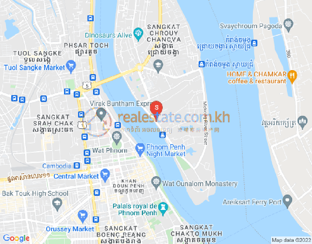 水净华区, 金边地图