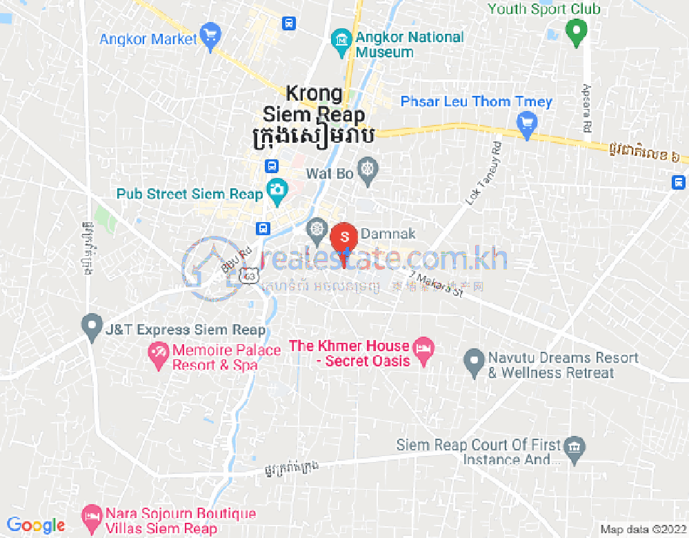 Mapa: Sala Kamraeuk, Siem Reap