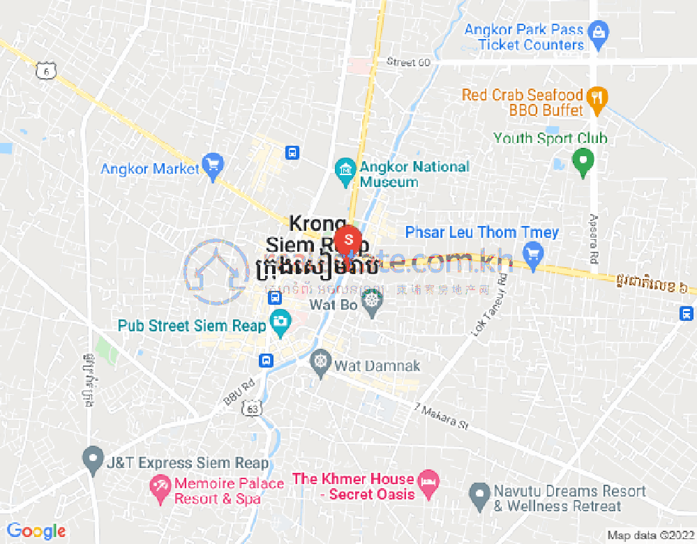 Svay Dangkum分区, 暹粒地图