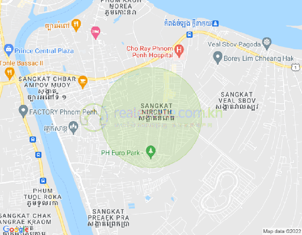 แผนที่ นิรุต, จบาร์อำเปา, พนมเปญ
