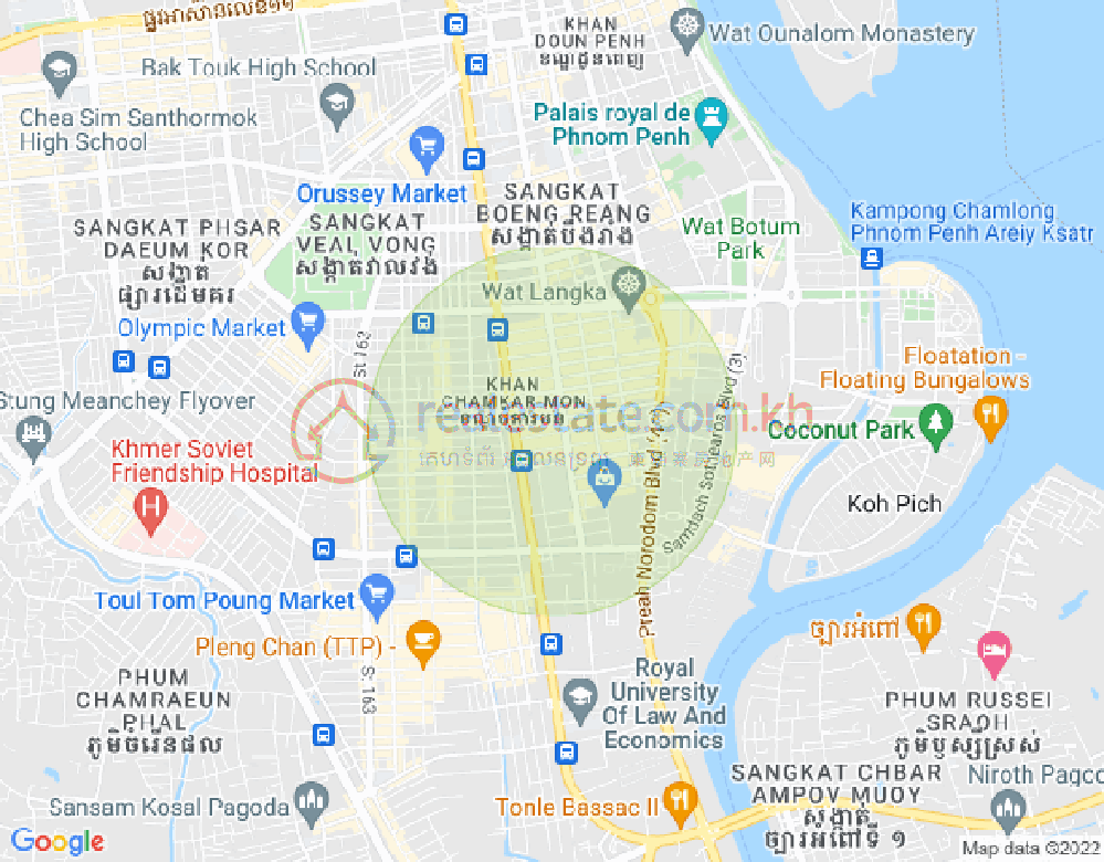ផែនទី បឹងកេងកង១, បឹងកេងកង, ភ្នំពេញ