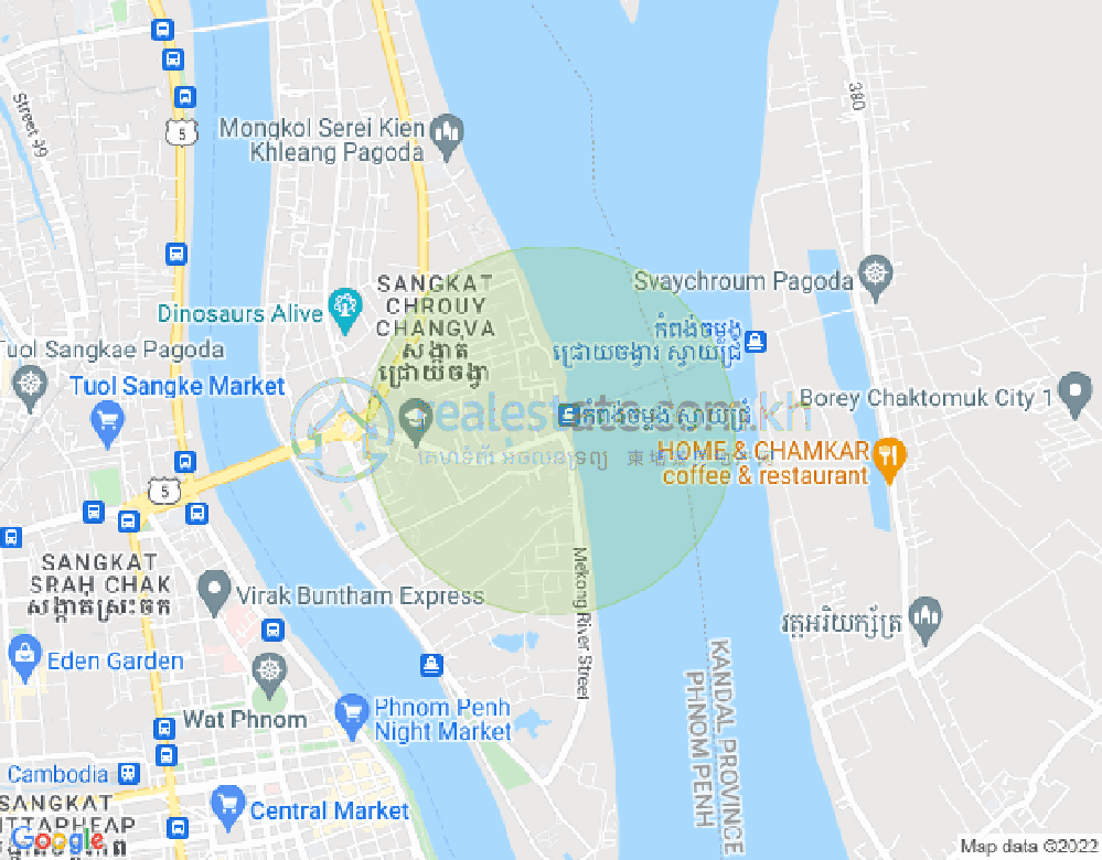 Mapa: Chroy Changvar, Phnom Penh