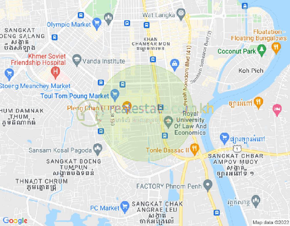 만화밀구역, 짬까몬, 프놈펜 지도