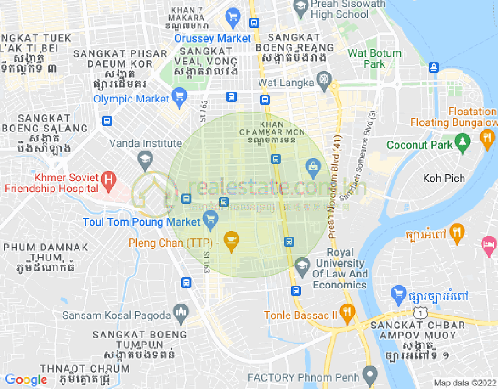 แผนที่ บีเคเค 3, บึงเกงกอง, พนมเปญ