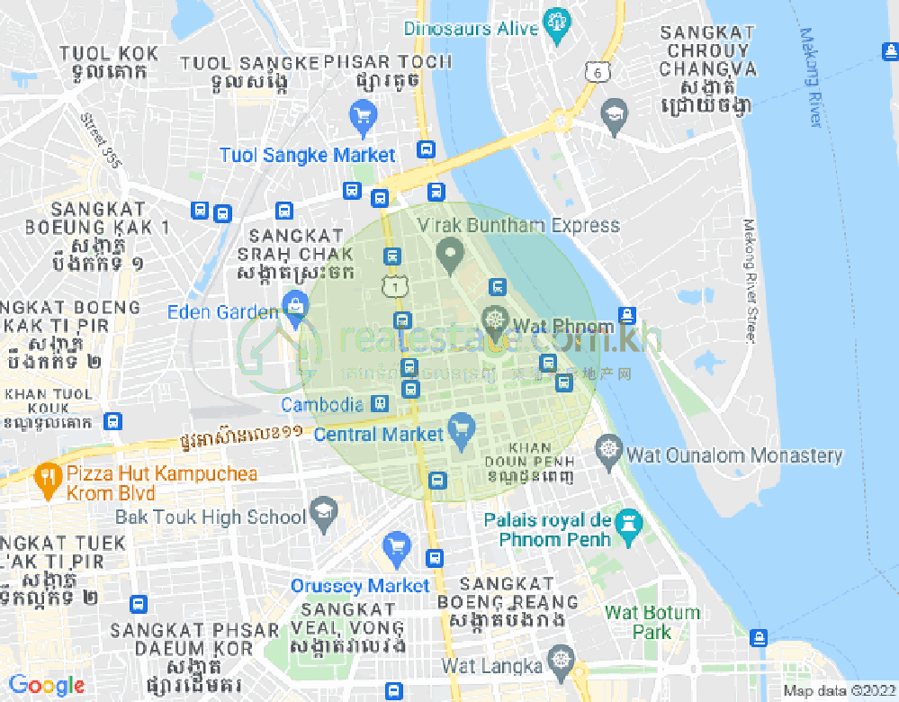 斯拉甲, 隆边区, 金边地图