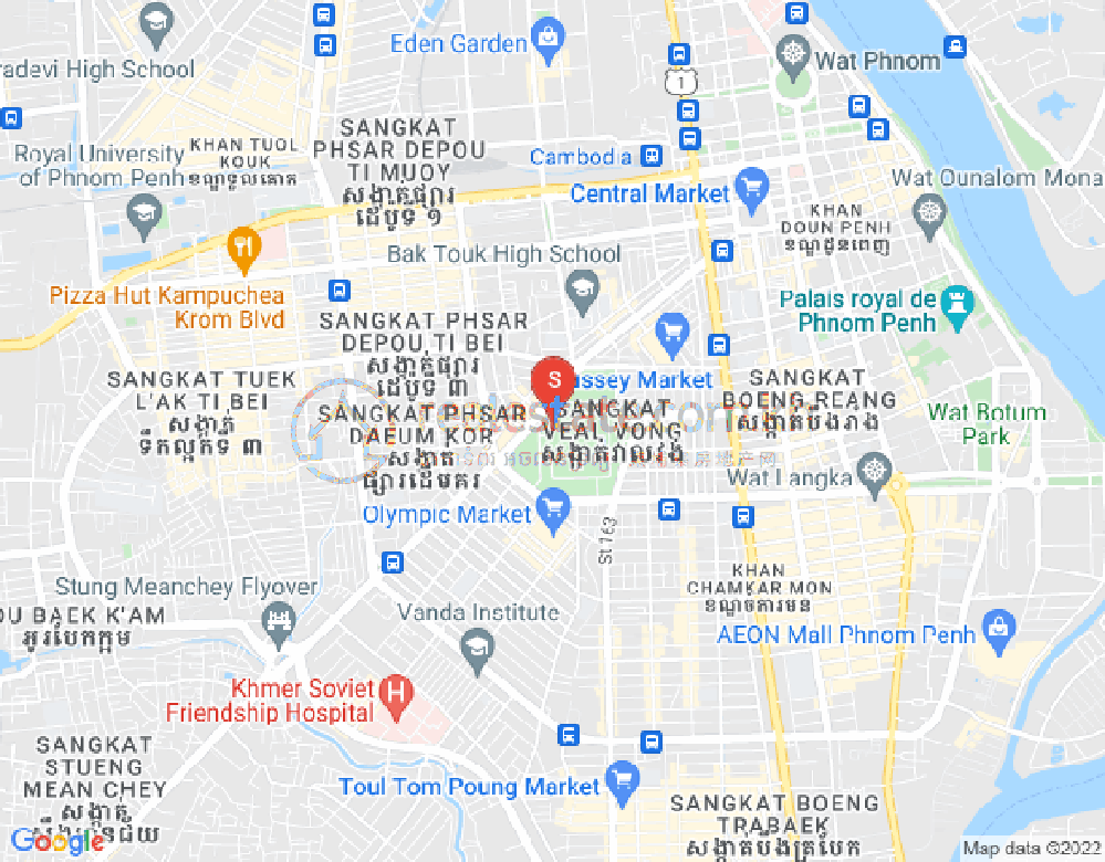 Карта Телятина вонг, 7 Макара, Пномпень