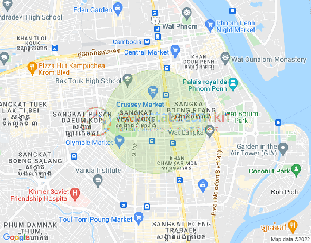 Map of Boeung Prolit, 7 Makara, Phnom Penh