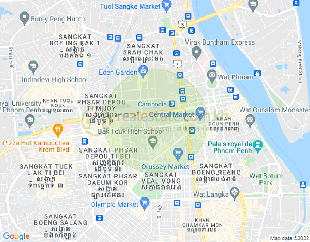 Map of Boeung Prolit, 7 Makara, Phnom Penh