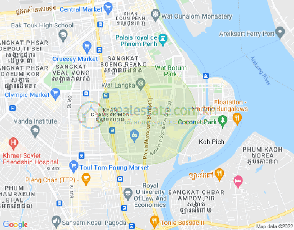 ផែនទី បឹងកេងកង១, បឹងកេងកង, ភ្នំពេញ