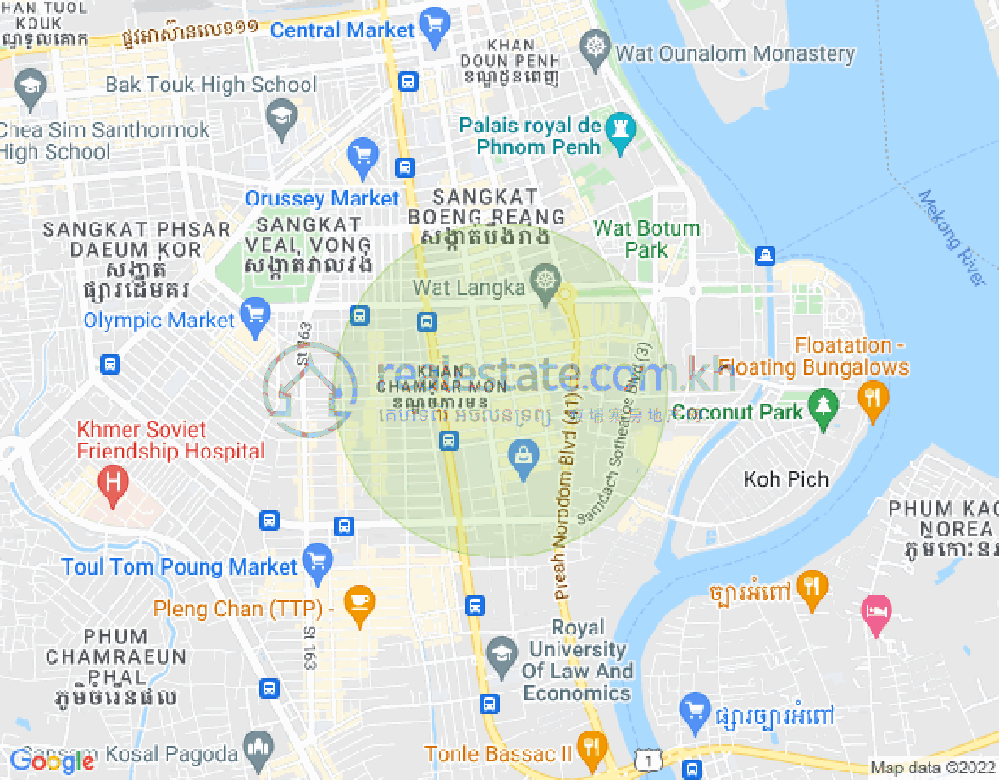 แผนที่ บีเคเค 2, บึงเกงกอง, พนมเปญ