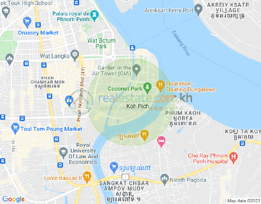百色河分区, 占卡蒙, 金边地图