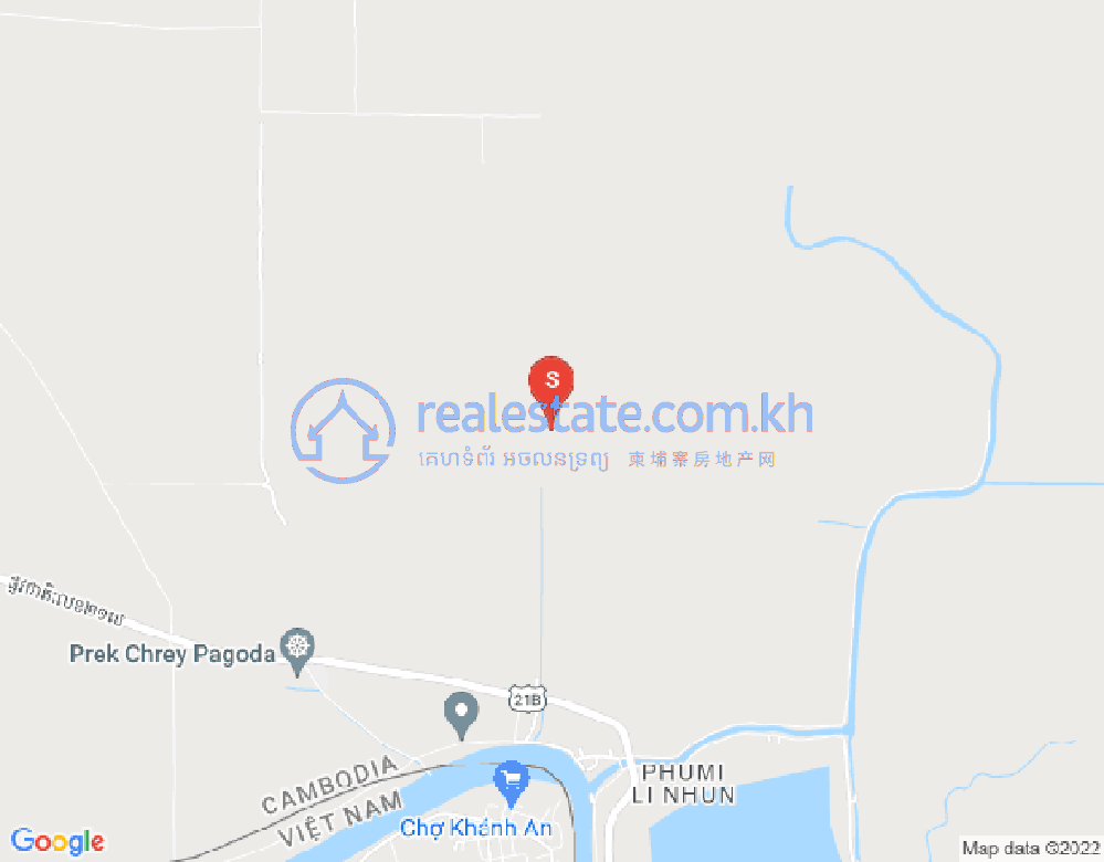 Mapa: Preaek Chrey, Kaoh Thum, Kandal