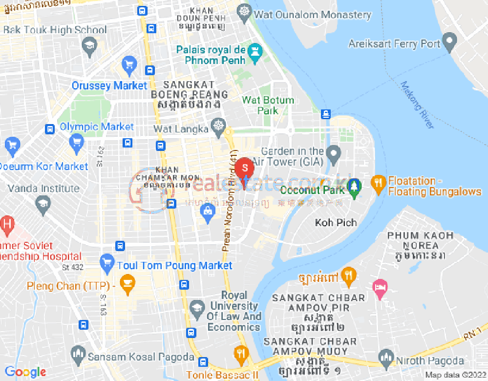 ផែនទី ទួលទំពូង២, ចំការមន, ភ្នំពេញ