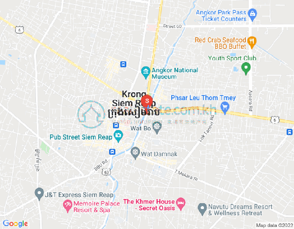 Svay Dangkum分区, 暹粒地图