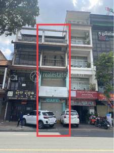 residential Shophouse for rent ใน Wat Phnom รหัส 206853