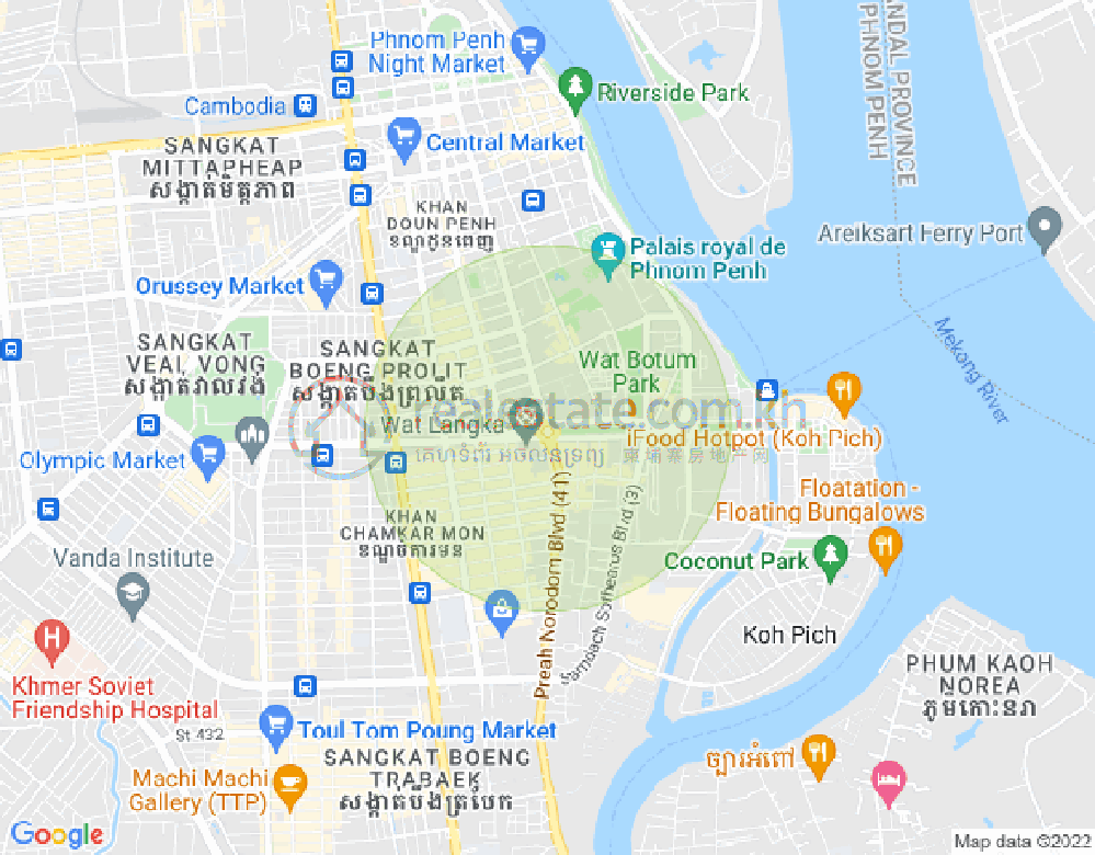แผนที่ บีเคเค 2, บึงเกงกอง, พนมเปญ