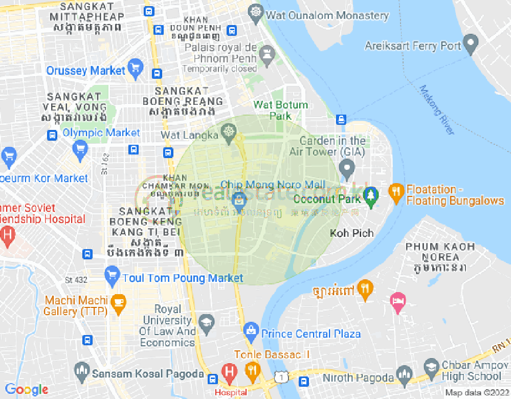 แผนที่ บีเคเค 2, บึงเกงกอง, พนมเปญ