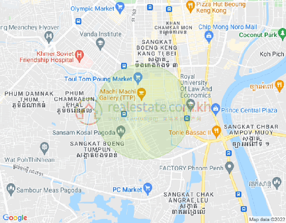 ផែនទី ទួលទំពូង១, ចំការមន, ភ្នំពេញ