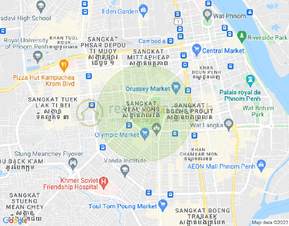 Carte de 7 Makara, Phnom Penh