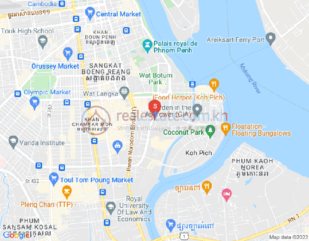 百色河分区, 占卡蒙, 金边地图