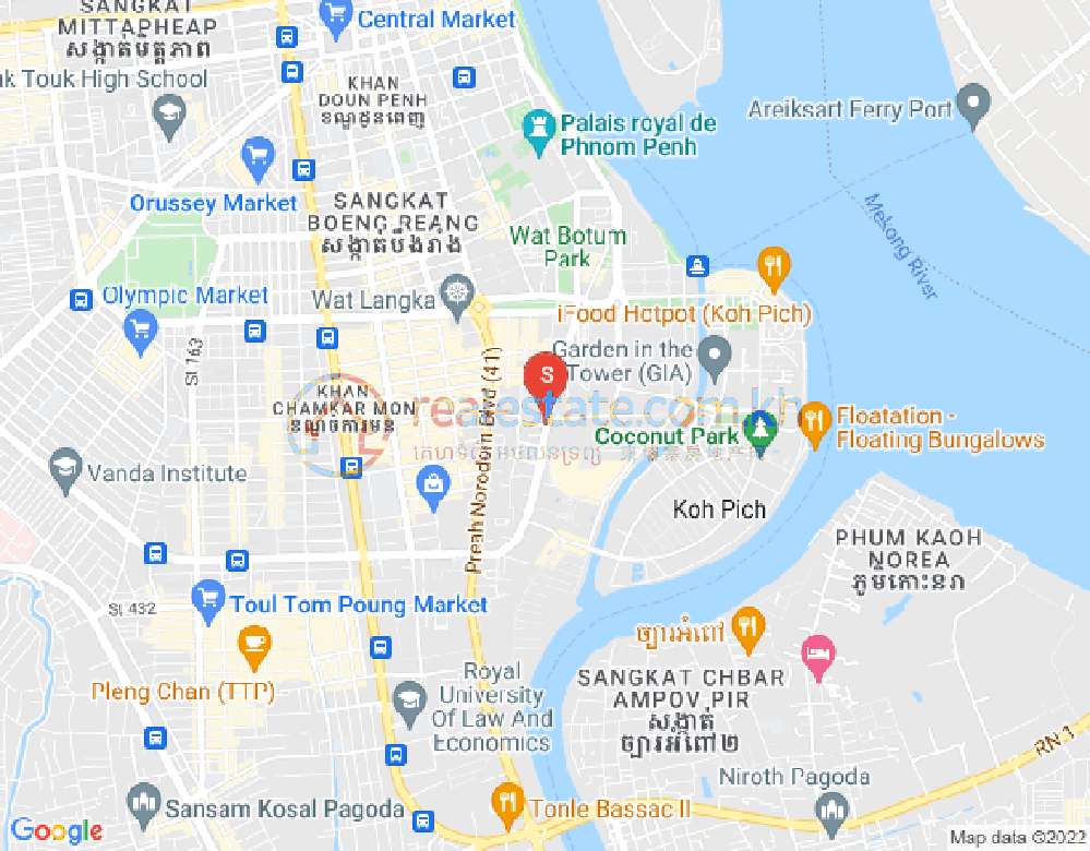 百色河分区, 占卡蒙, 金边地图