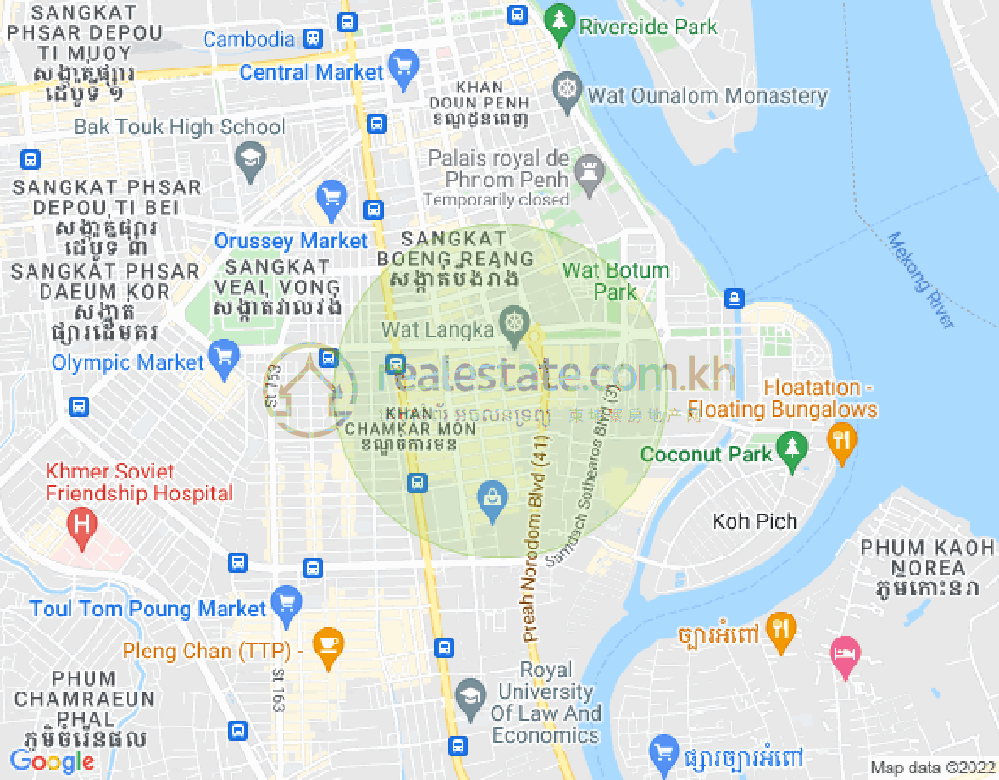 ផែនទី បឹងកេងកង១, បឹងកេងកង, ភ្នំពេញ