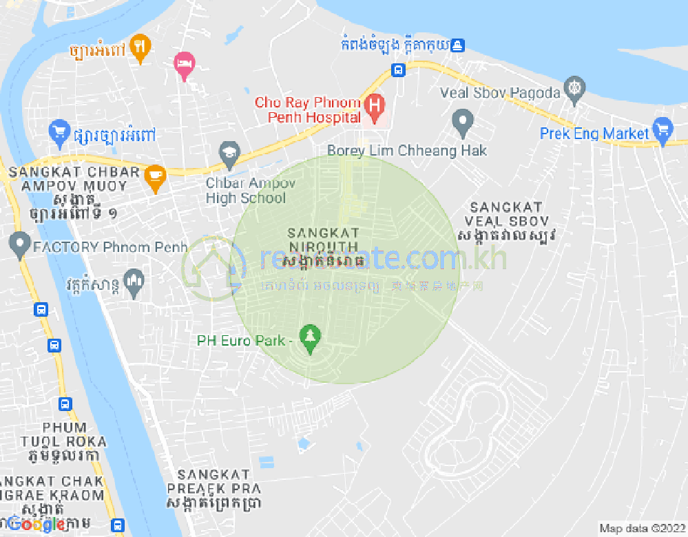 Carte de Nirouth, Chbar Ampov, Phnom Penh
