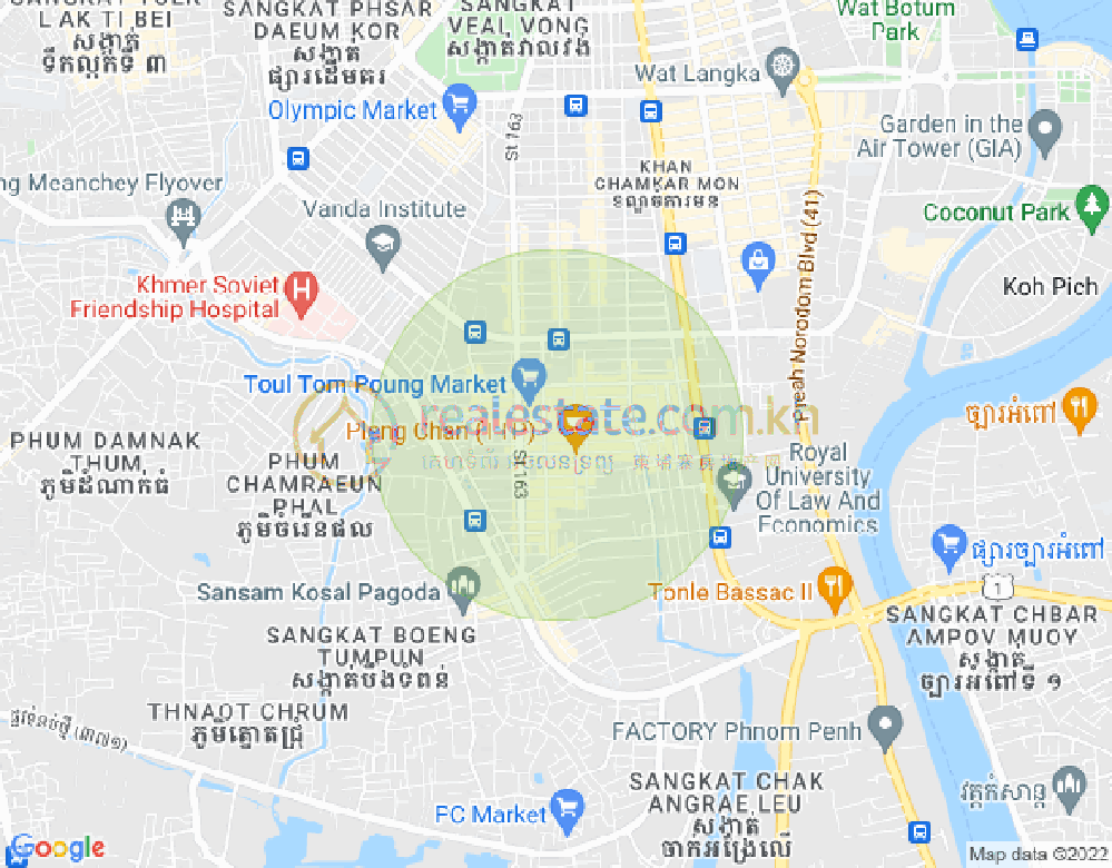 แผนที่ ตวลตุมปุง 1, จัมการมอน, พนมเปญ