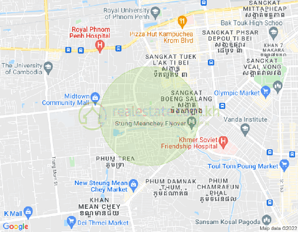 Krang Thnong구역, 모리 속도 구, 프놈펜 지도