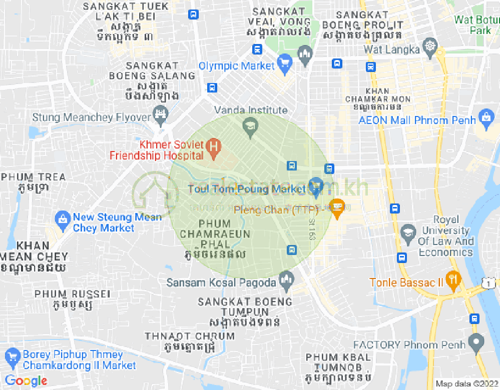 Mapa: Boeung Tumpun, Meanchey, Phnom Penh