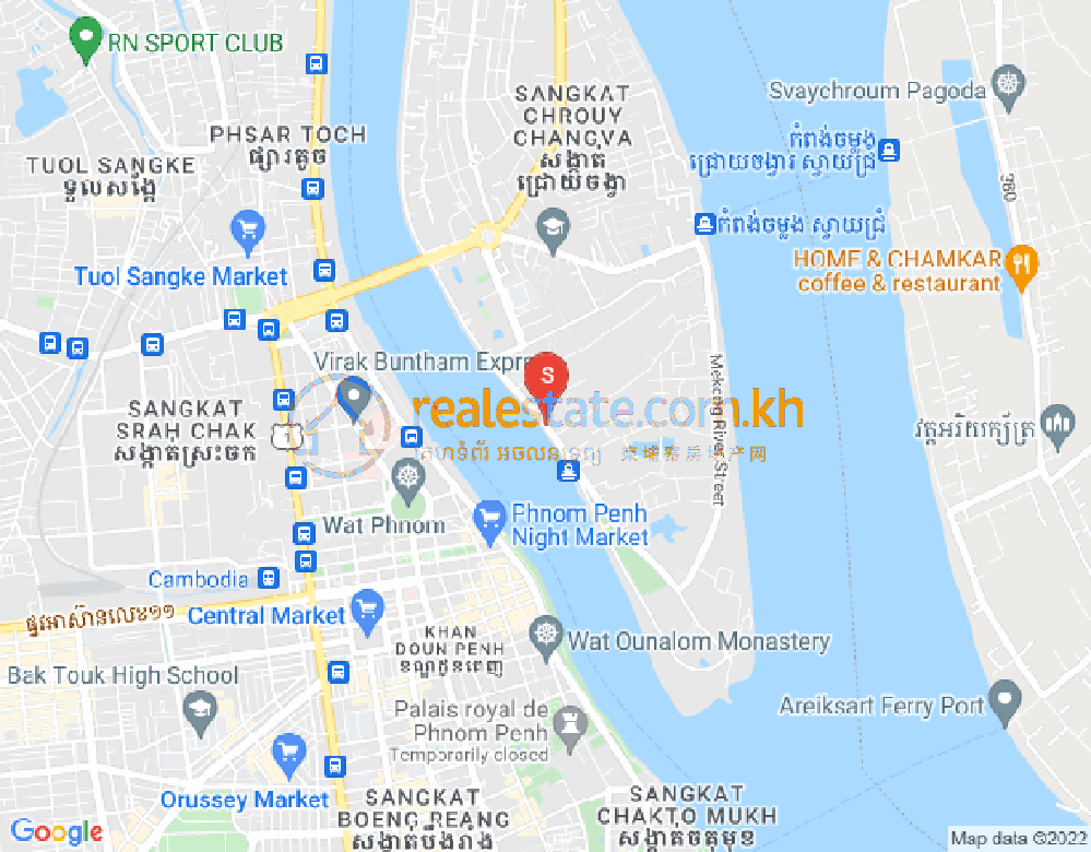 수정화구, 프놈펜 지도