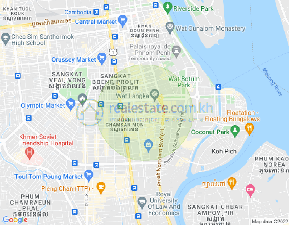 แผนที่ BKK 1, บึงเกงกอง, พนมเปญ