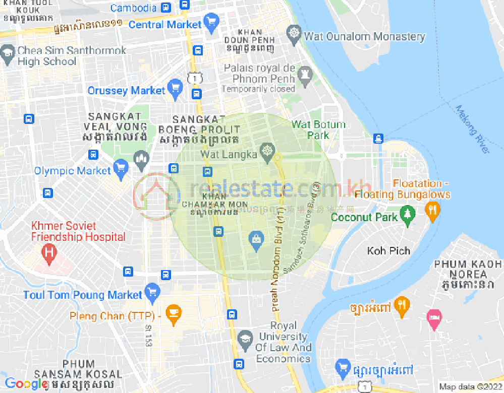 แผนที่ BKK 1, บึงเกงกอง, พนมเปญ