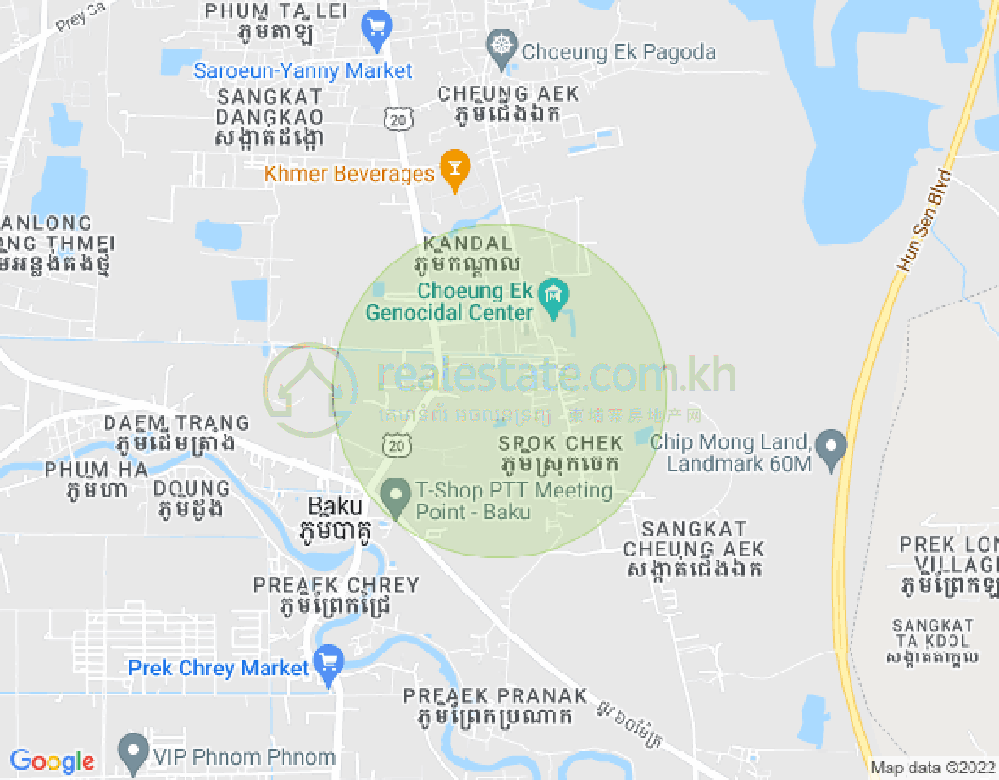 Map of Dangkao, Phnom Penh
