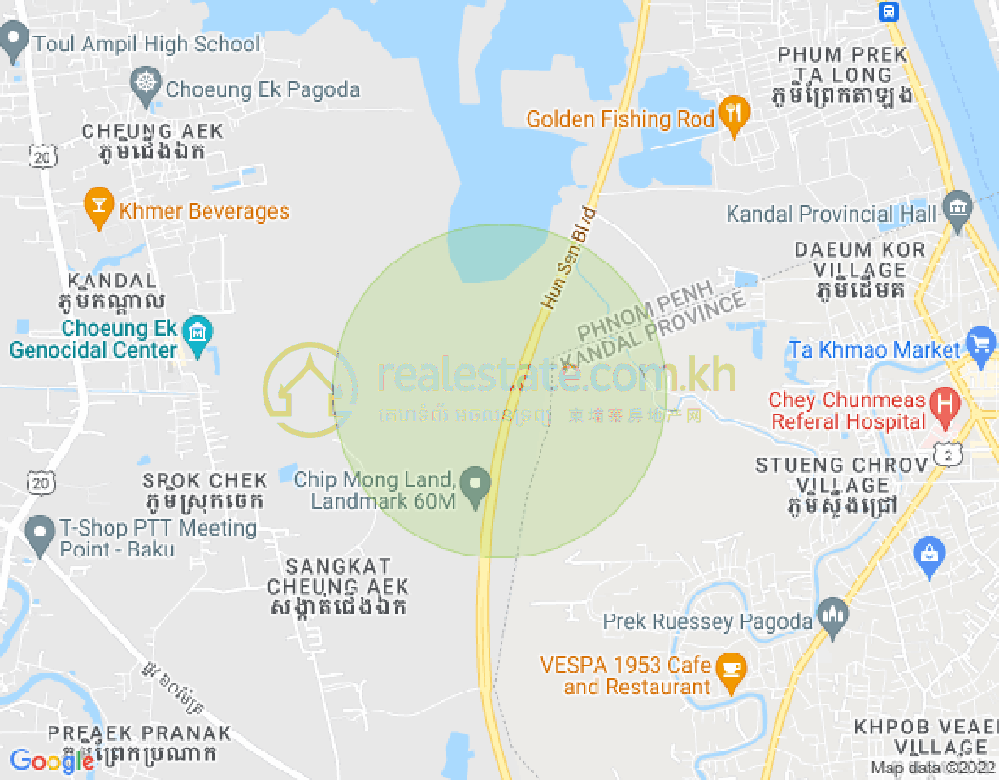 Map of Dangkao, Phnom Penh