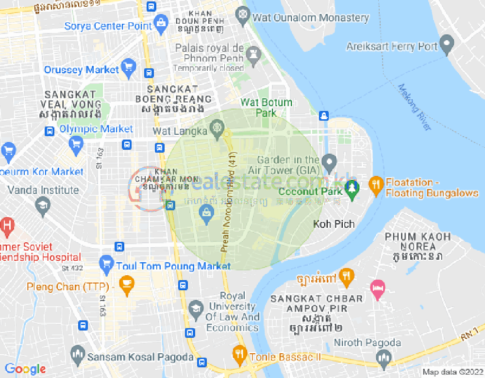 Boeung Prolit分区, 马卡拉区, 金边地图