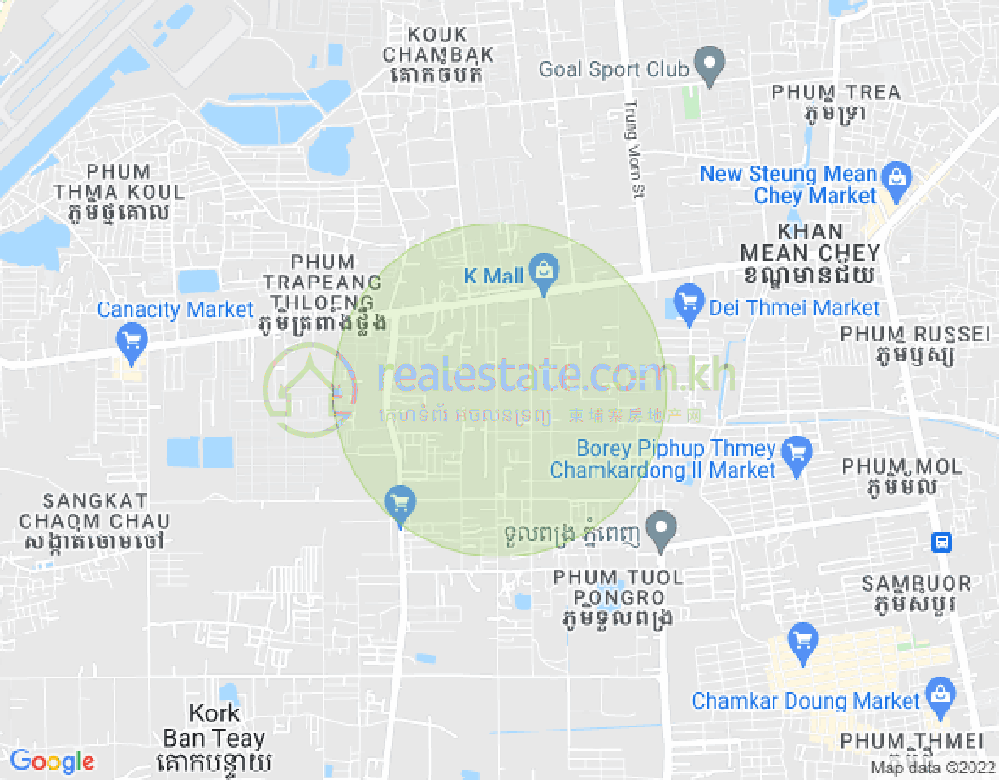 당까오, 프놈펜 지도