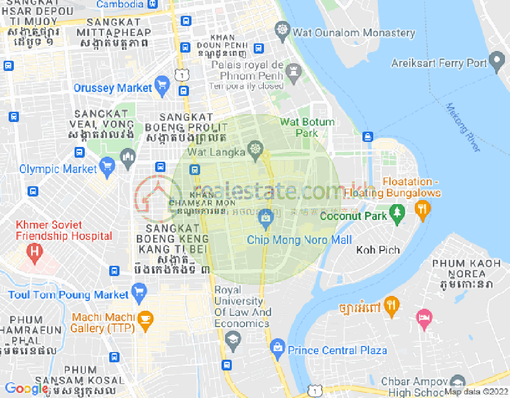 Map of Ou Ruessei 1, 7 Makara, Phnom Penh