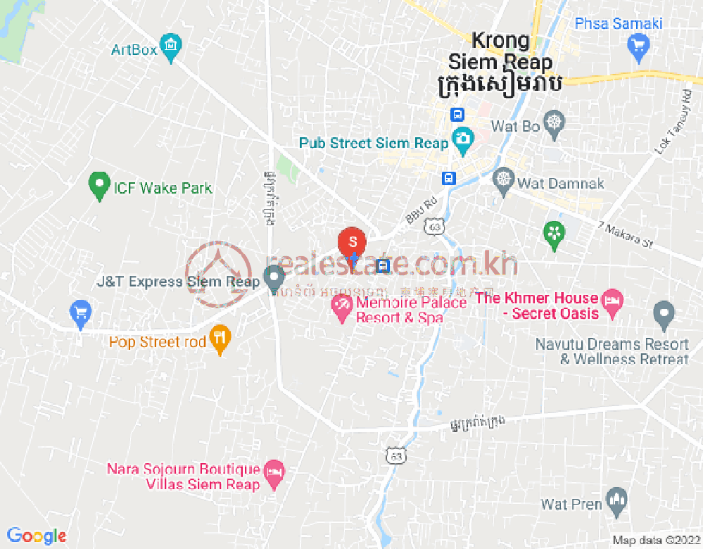Svay Dangkum分区, 暹粒地图