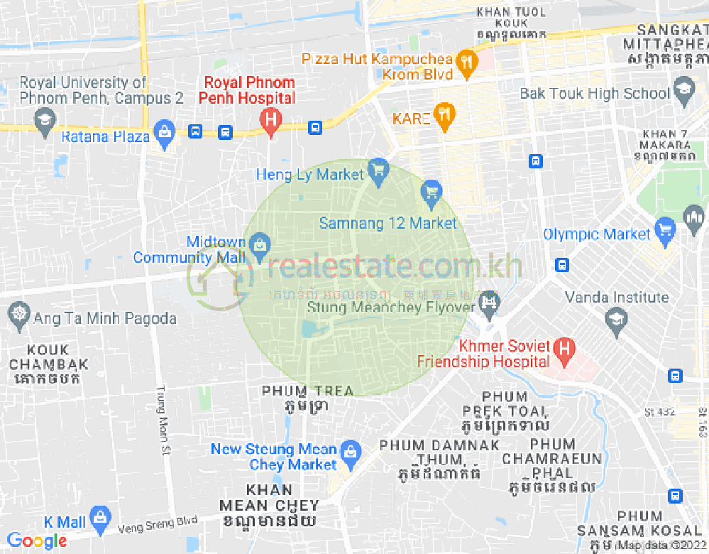 แผนที่ โอวแบกกอาม, แซนสก, พนมเปญ